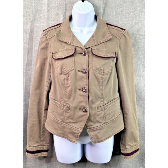 White House Black Market Jackets & Blazers - White House Black Market Cropped Military Style Jacket Women's Size 8